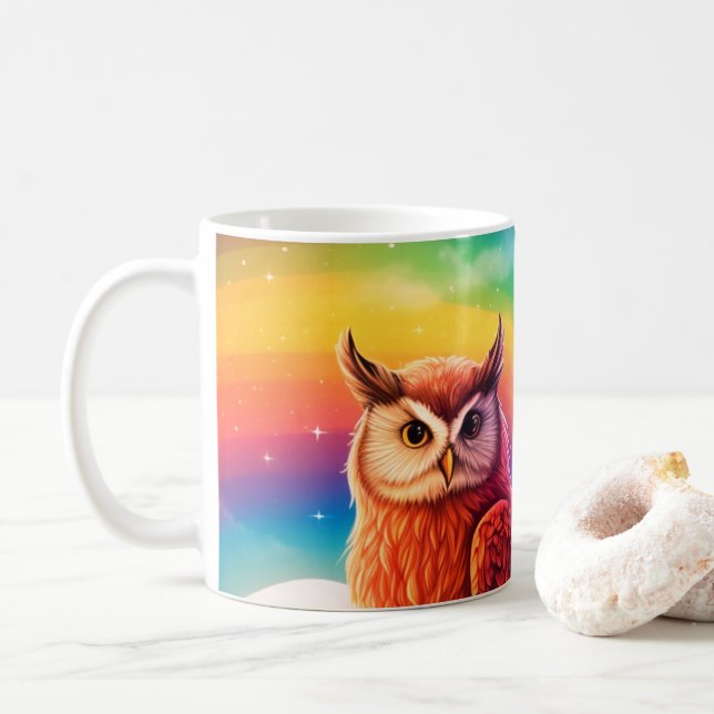 Artsy Uggla Kaffemugg (Med munk)