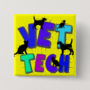 Artsy VetTechgåvor, unik konstnär dragen design Knapp