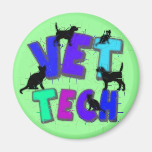 Artsy VetTechgåvor, unik konstnär dragen design Magnet
