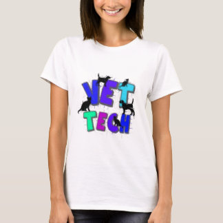 Artsy VetTechgåvor, unik konstnär dragen design T-shirt