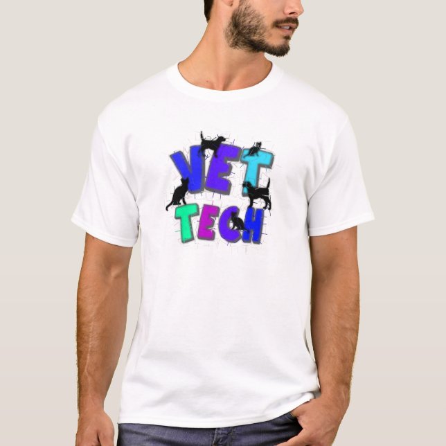 Artsy VetTechgåvor, unik konstnär dragen design Tröja (Framsida)