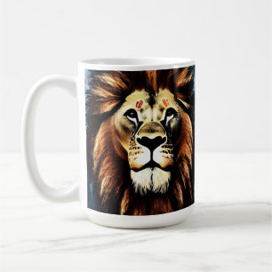 Artsy Vild African Lejon Kaffemugg