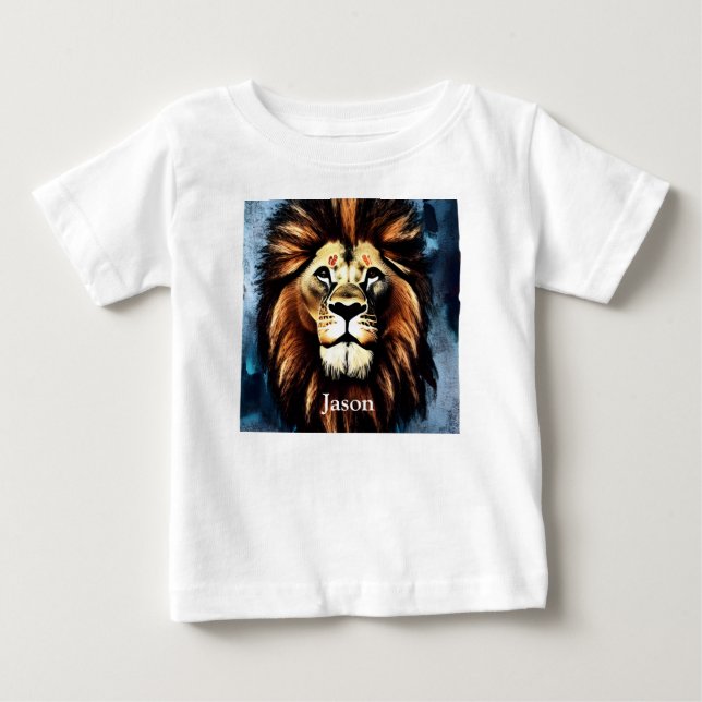 Artsy Vild African Lejon T Shirt (Framsida)