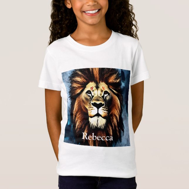 Artsy Vild African Lejon T Shirt (Framsida)