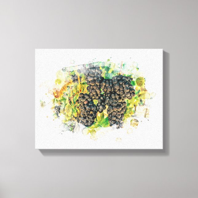 *~* Artsy Vineyard Winery Grape AR21 Vin Cellar Canvastryck (Framsida)