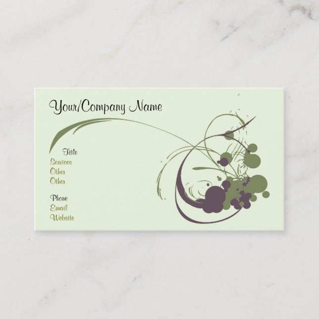 Artsy visitkort (Framsida)