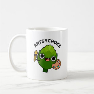 Artsychoke Funny Veggie Artichoke Pun Kaffemugg
