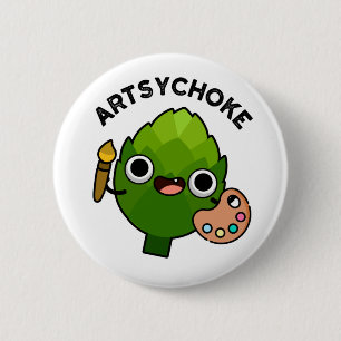 Artsychoke Funny Veggie Artichoke Pun Knapp