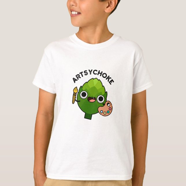 Artsychoke Funny Veggie Artichoke Pun T Shirt (Framsida)