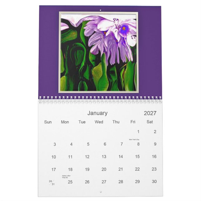 ArtSylvia lövverkkalender 2012 Kalender (Jan 2027)