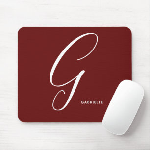 Artully Monogrammad Script Brev G Burnt Umber Musmatta