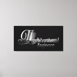 Artverk för arkitektonisk Ingenjör-typografi Canvastryck