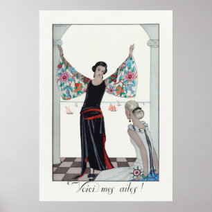 Artwork by George Barbier Poster