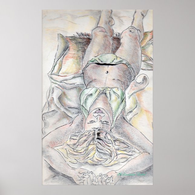 ARTWORK BY HARRIET DAVIDSOHN - "DEBBIE" - ARTISTS POSTER (Framsidan)