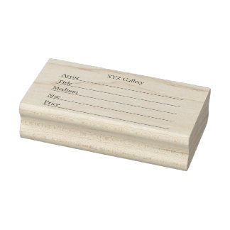 Artwork Display Label Template Stämpel