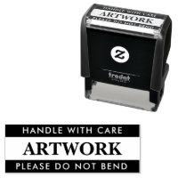 Artwork Handtag med försiktighet, böj inte