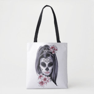 Artwork Mask make up Goth Girl Tygkasse