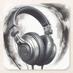 Artwork Music Älskare Underlägg Papper Kvadrat