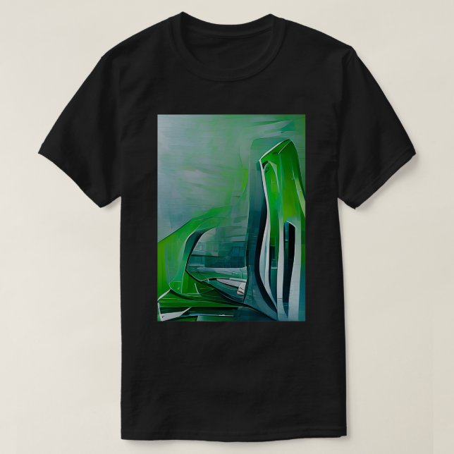 Artwork Teckning Generative parametric Architectur T Shirt (Design framsida)