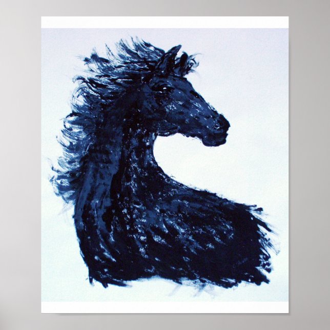 Arty Black Horse Poster (Framsidan)