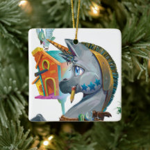 Arty Bygger en Birdhouse Helgdag Ornament