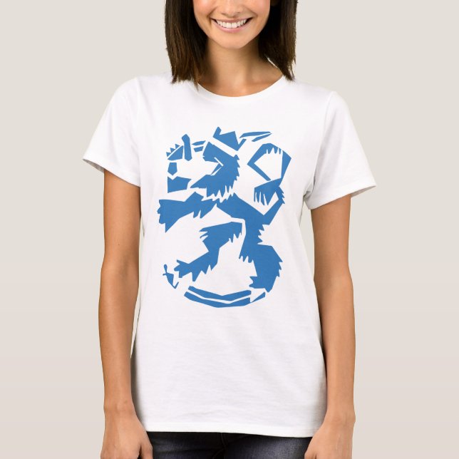 Arty Lion Dam T-shirt (Framsida)