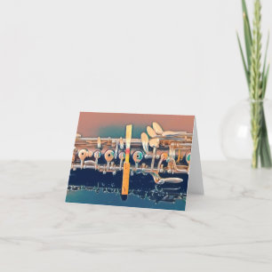Arty Oboe Blank Card Tack Kort