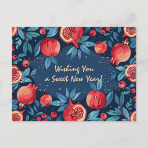Arty Shana Tova - blue & gult Vykort