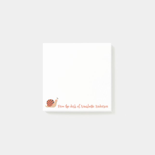 Arty Snigel personalize Post-it Block (Framsida)