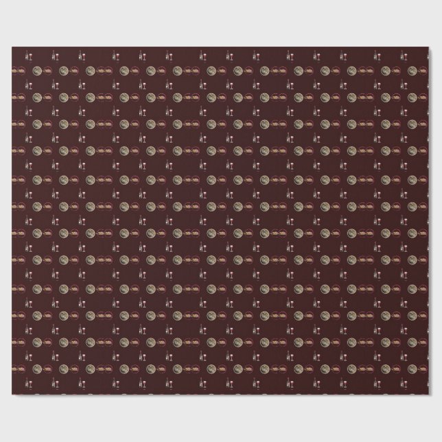 Arty Valentine Gift Collection- Decadent Noir  Presentpapper (Platt)