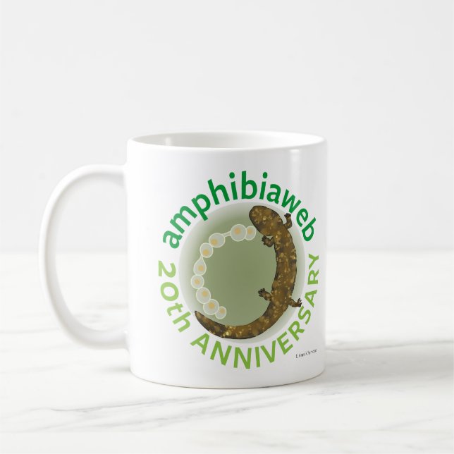 #ArtYourAmphibian2020 - E. Anne Chambers - hellben Kaffemugg (Vänster)