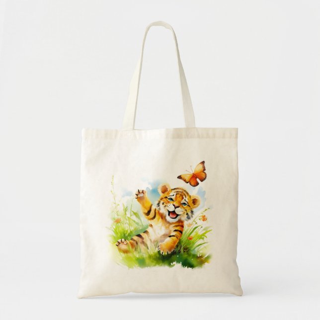 Aru: En Dreamy Baby Tiger Tygkasse (Framsidan)