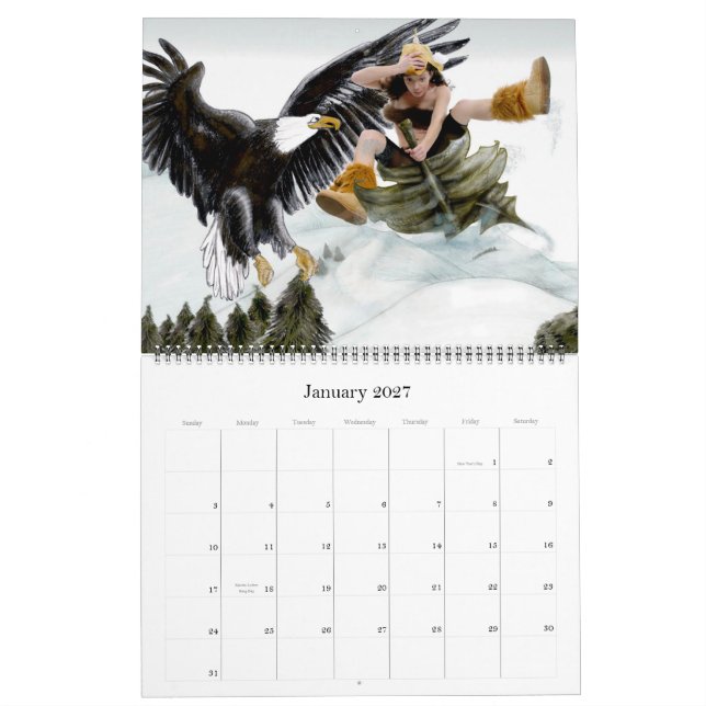 Arual älvan 2014 kalender (Jan 2027)