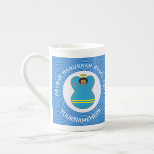 Aruba Angel Flagga Hanukkah Benporslin Mugg