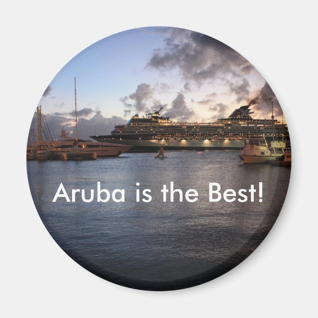 Aruba är den bästa! magnet (Framsidan)