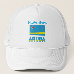Aruba Arubansk Flagga Blå Personalisering  Keps