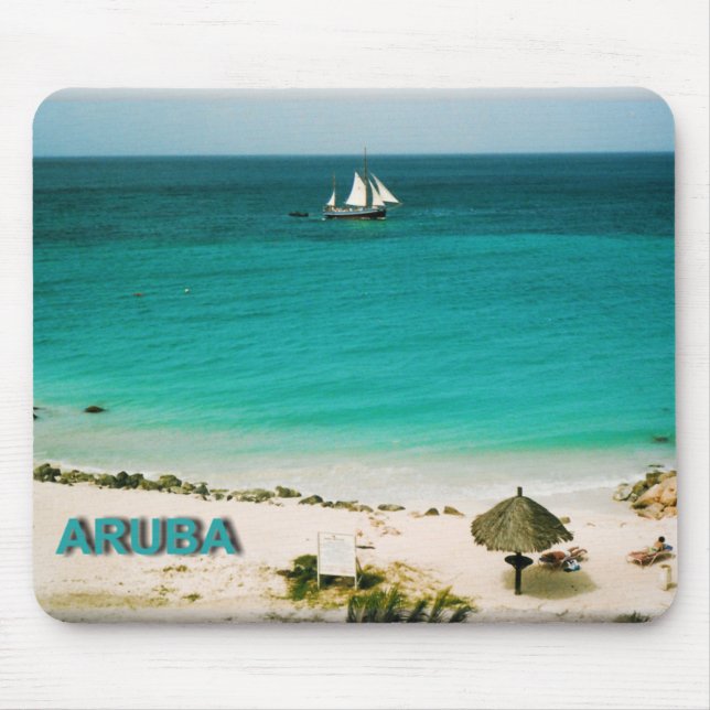 Aruba_beach Mousepad Musmatta (Framsidan)