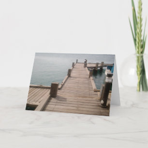 Aruba Boat Dock-gratulationskort Kort