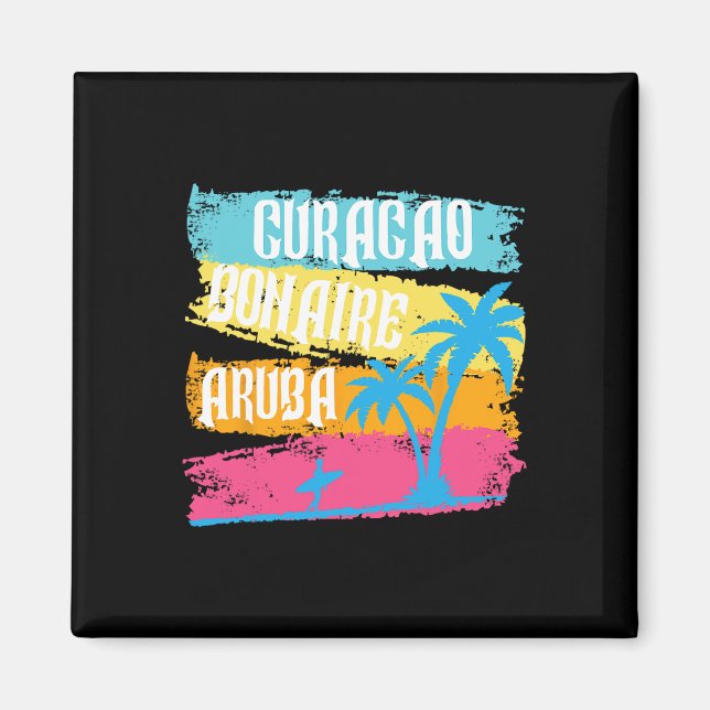 Aruba Bonaire Curacao Vacation Caribbean Islands S Magnet (Framsidan)
