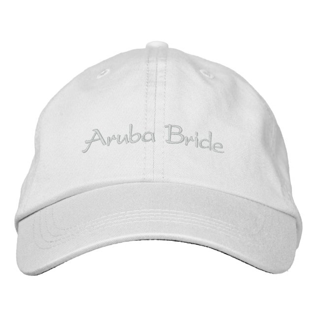 Aruba Bride Baseball Cap Broderad Keps (Framsida)