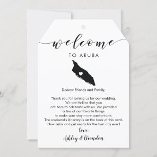 Aruba Bröllop Välkommen Märkre, Brev Itinerary