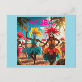 Aruba carnival färg-kort helg vykort