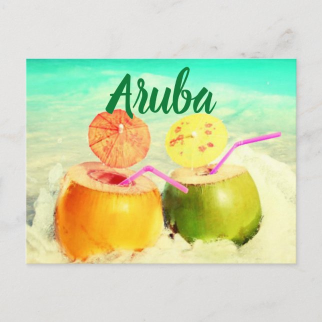 Aruba coconuts vykort (Framsida)