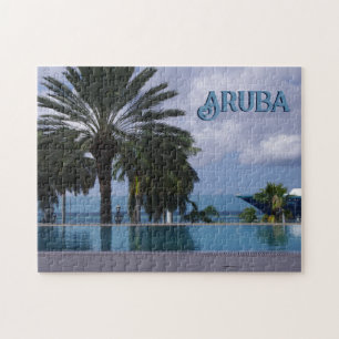 Aruba Cruise Scenia Palmtree-vykort Pussel