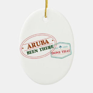 Aruba där gjort det julgransprydnad keramik