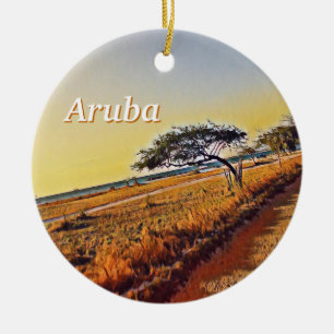 Aruba Divi Divi Träd Julgransprydnad Keramik