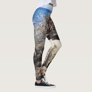 Aruba Divi Divi Träd och Oceanen Leggings