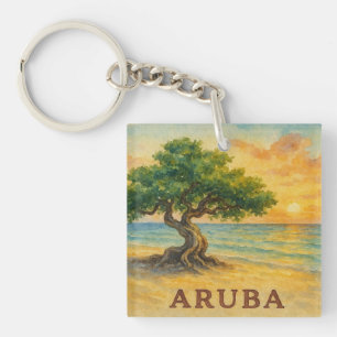 Aruba Eagle Beach Divi Tree Gyllene Timmen
