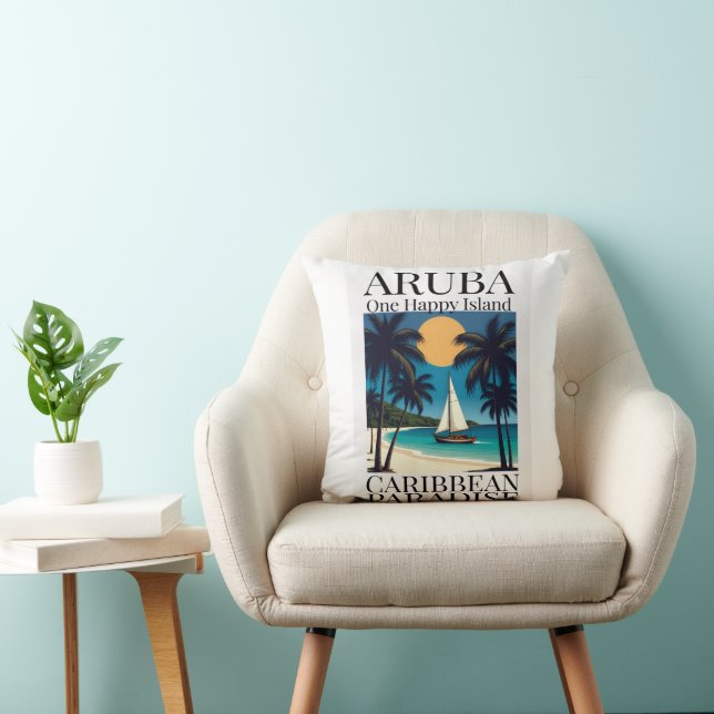 Aruba En Glad Ö Kudde (Stol)