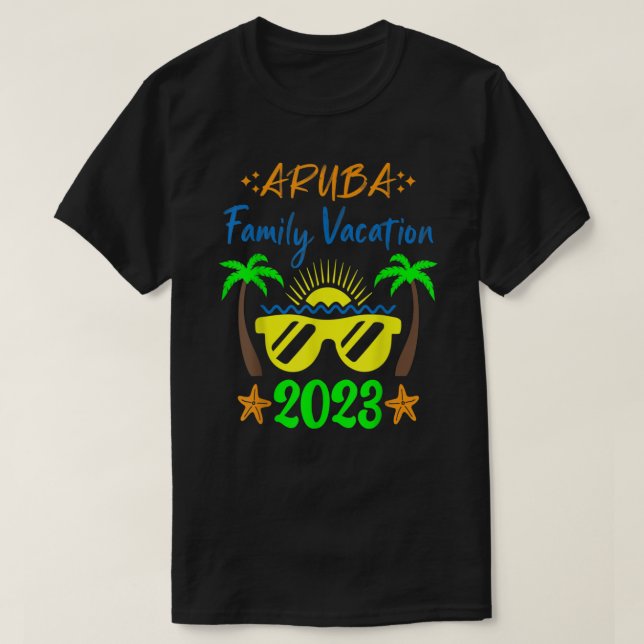 Aruba Family Vacation 2023 Matching Family Group V T Shirt (Design framsida)